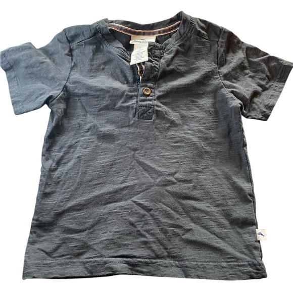Tommy Bahama Black Short Sleeve Tee Relaxed Fit - Picture 1 of 5